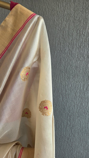 'YASHASVI' Handwoven Silk Chanderi Saree