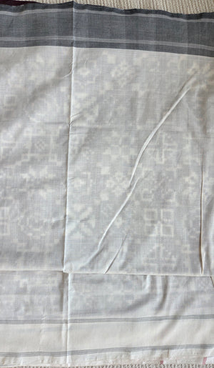 'SHUBHANGI' Handwoven Cotton Pochampally Ikat Saree