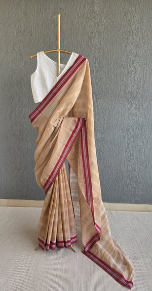 'KAMAKSHI' Handwoven Cotton Narayanpet Saree