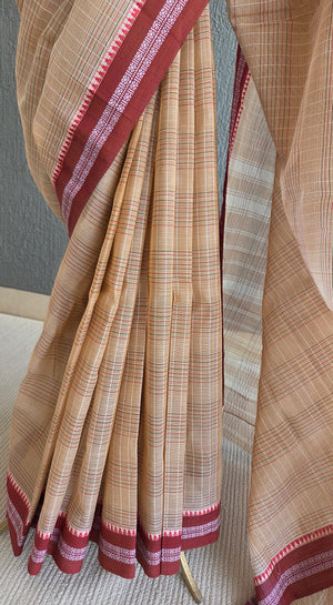 'KAMAKSHI' Handwoven Cotton Narayanpet Saree