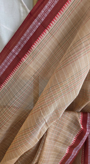'KAMAKSHI' Handwoven Cotton Narayanpet Saree