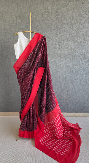 ‘SHANKARI’ Handwoven Pochampally Ikat Cotton Saree
