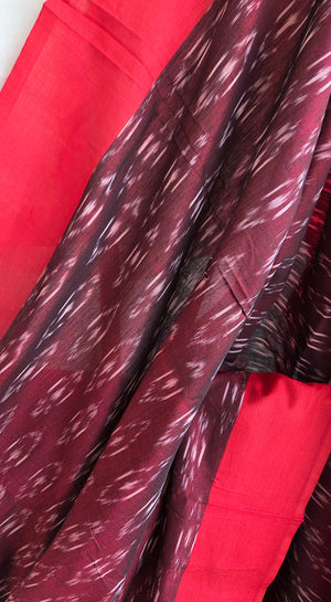 ‘SHANKARI’ Handwoven Pochampally Ikat Cotton Saree