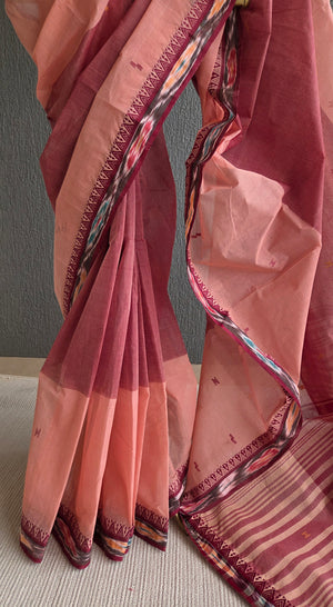 'PAROMITA' Handwoven Cotton Dhonekhali Saree