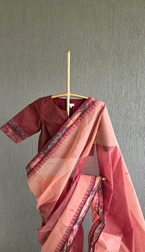 'PAROMITA' Handwoven Cotton Dhonekhali Saree