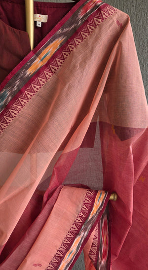 'PAROMITA' Handwoven Cotton Dhonekhali Saree