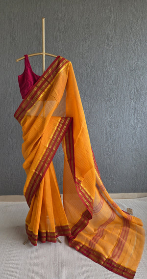 'BHAVANA' Handwoven Cotton Narayanpet Saree