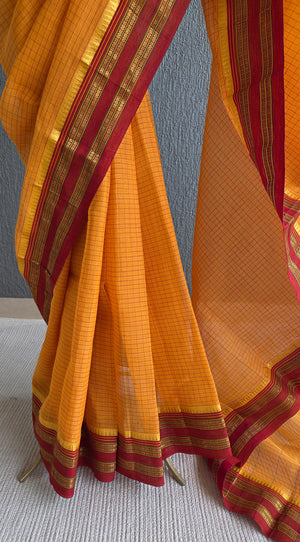 'BHAVANA' Handwoven Cotton Narayanpet Saree