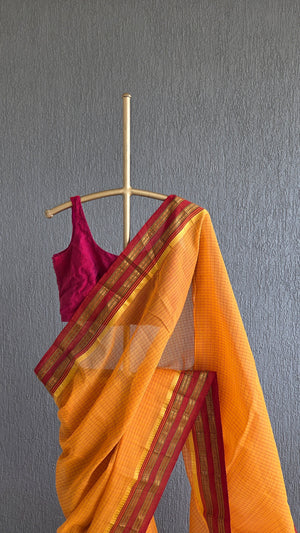 'BHAVANA' Handwoven Cotton Narayanpet Saree