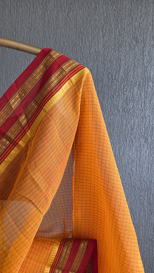 'BHAVANA' Handwoven Cotton Narayanpet Saree