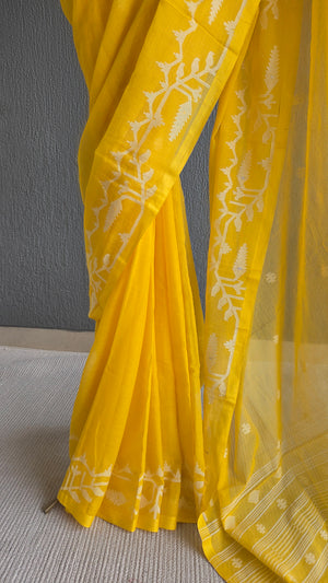 'DEVAMAYI' Handwoven Cotton Jamdani Saree
