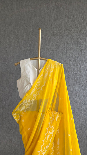 'DEVAMAYI' Handwoven Cotton Jamdani Saree