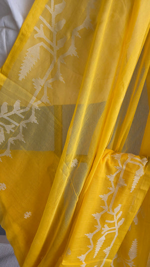 'DEVAMAYI' Handwoven Cotton Jamdani Saree