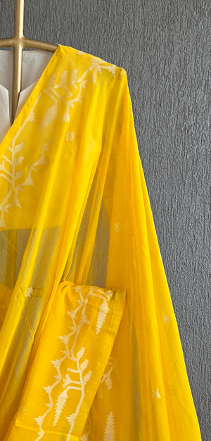 'DEVAMAYI' Handwoven Cotton Jamdani Saree