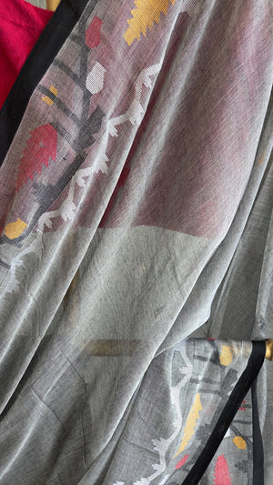 'CHINMAYI' Handwoven Cotton Jamdani Saree