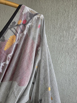 'CHINMAYI' Handwoven Cotton Jamdani Saree