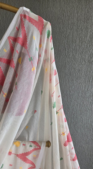 'TRIPURA' Handwoven Cotton Jamdani Saree