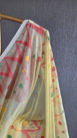 'MRITYUNJAYI' Handwoven Cotton Jamdani Saree