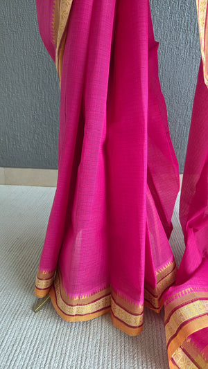 'BISHAKHA' Handwoven Cotton Narayanpet Saree