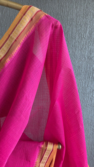 'BISHAKHA' Handwoven Cotton Narayanpet Saree