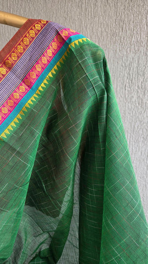 'HIMABINDU' Handwoven Cotton Narayanpet Saree