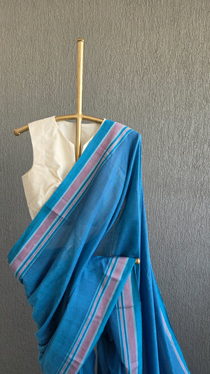 'PALAR' Handwoven Ilkal Silk Pallu Saree