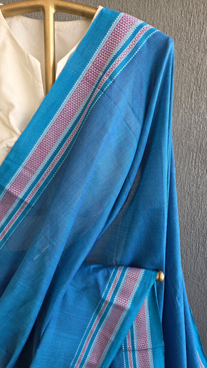 'PALAR' Handwoven Ilkal Silk Pallu Saree