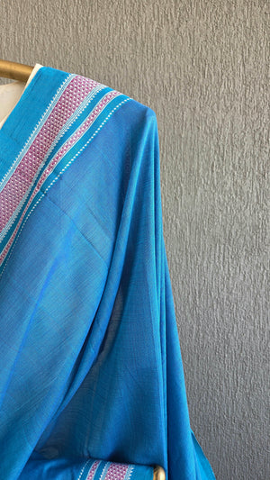 'PALAR' Handwoven Ilkal Silk Pallu Saree