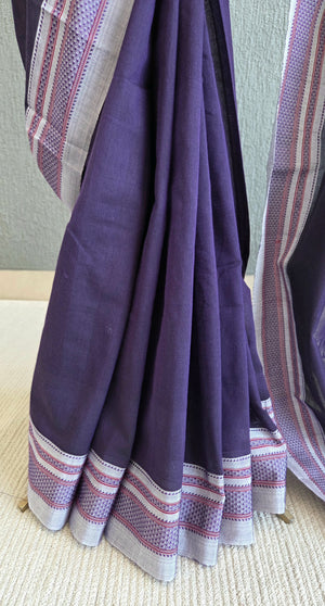 'HONNUHOLE' Handwoven Ilkal Silk Pallu Saree