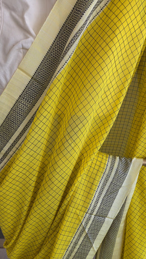 'PANCHAGANGAVALLI' Handwoven Ilkal Silk Pallu Saree