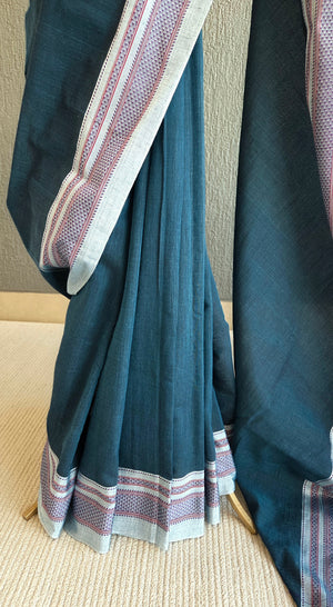 'PENNA' Handwoven Ilkal Silk Pallu Saree