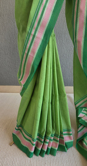 'VARAHI' Handwoven Ilkal Silk Pallu Saree