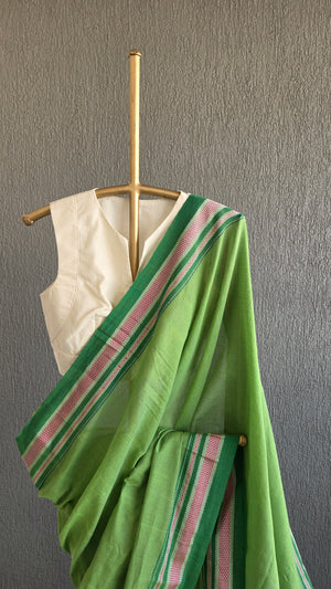 'VARAHI' Handwoven Ilkal Silk Pallu Saree