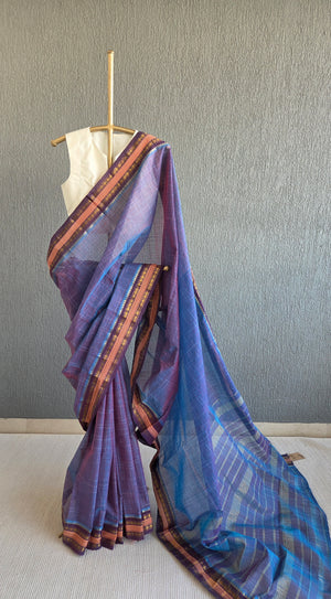 'ESHITHA' Handwoven Cotton Narayanpet Saree