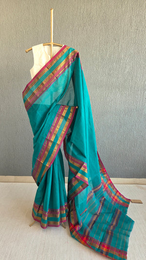 'MADHAVI' Handwoven Cotton Narayanpet Saree