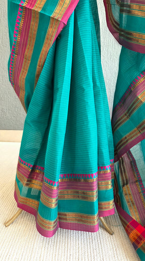 'MADHAVI' Handwoven Cotton Narayanpet Saree