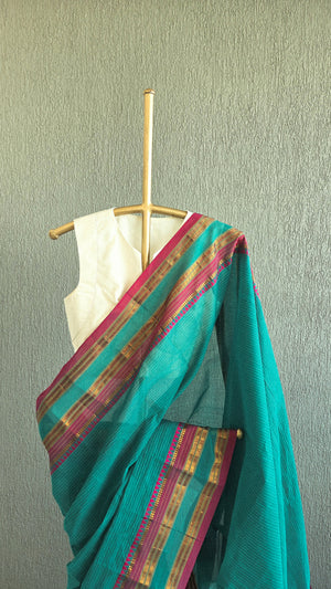 'MADHAVI' Handwoven Cotton Narayanpet Saree