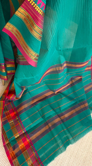 'MADHAVI' Handwoven Cotton Narayanpet Saree
