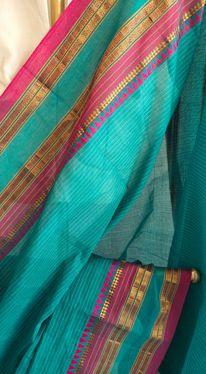 'MADHAVI' Handwoven Cotton Narayanpet Saree