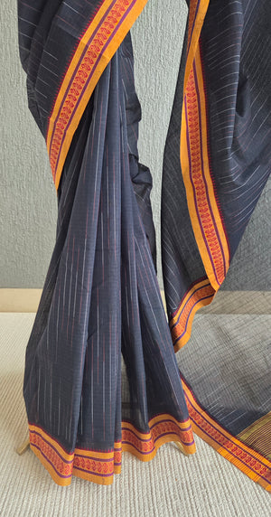 'MOUNIKA' Handwoven Cotton Narayanpet Saree