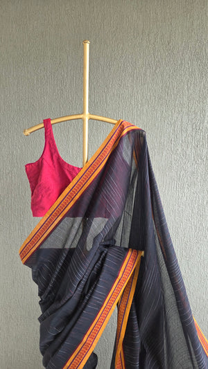 'MOUNIKA' Handwoven Cotton Narayanpet Saree