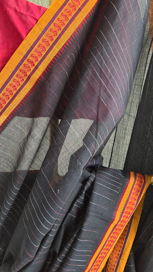 'MOUNIKA' Handwoven Cotton Narayanpet Saree