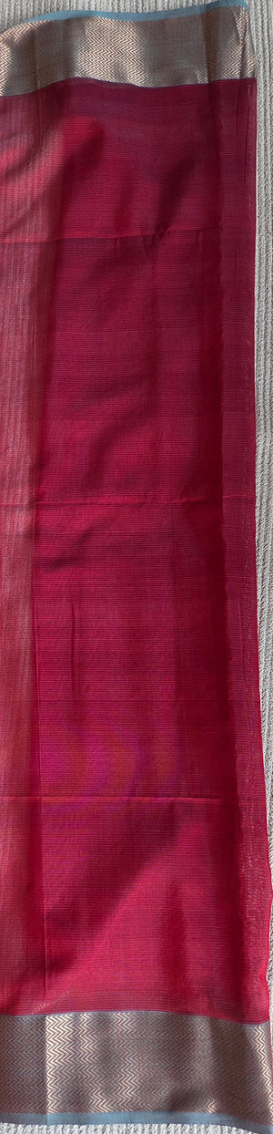 'NEERAJA' Handwoven Silk-Cotton Maheshwari Saree