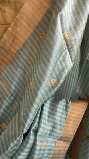 'FIDES' Handwoven Silk Chanderi Saree