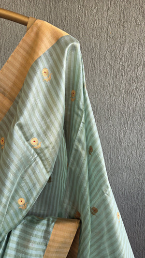 'FIDES' Handwoven Silk Chanderi Saree