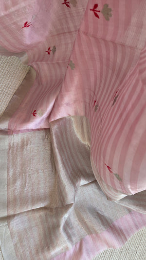 'VENUS' Handwoven Silk Chanderi Saree