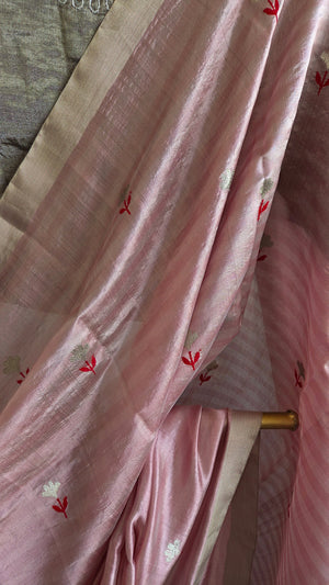 'VENUS' Handwoven Silk Chanderi Saree