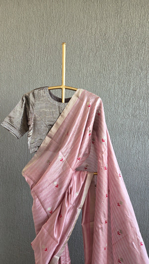 'VENUS' Handwoven Silk Chanderi Saree