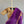 'DEVAHUTI: PURPLE' Handwoven Resham Saree