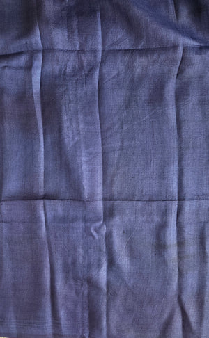 'STRATEGIC FIT' Handwoven  and Hand Block Printed Tussar Silk Saree